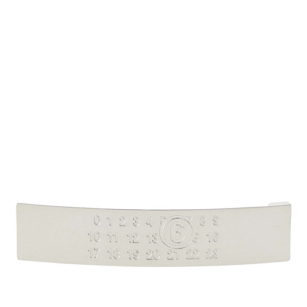 Mm6 Engraved Logo Hair Clip
